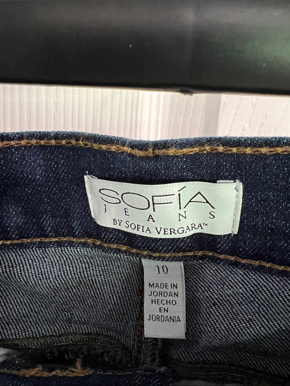 Sofia by Sofia Vergara Deep Blue Flare Jeans - Picture 2 of 3